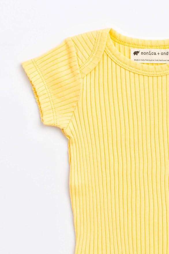 MONICA + ANDY Baby Organic Short Sleeve Jack + Jill Bodysuit - Image 2