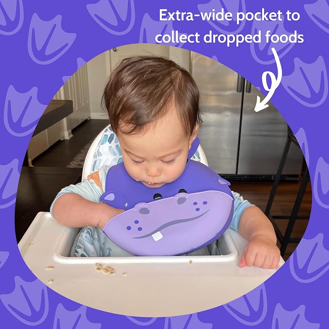 Silly Goose Silicone Animal Baby Bibs - Image 5