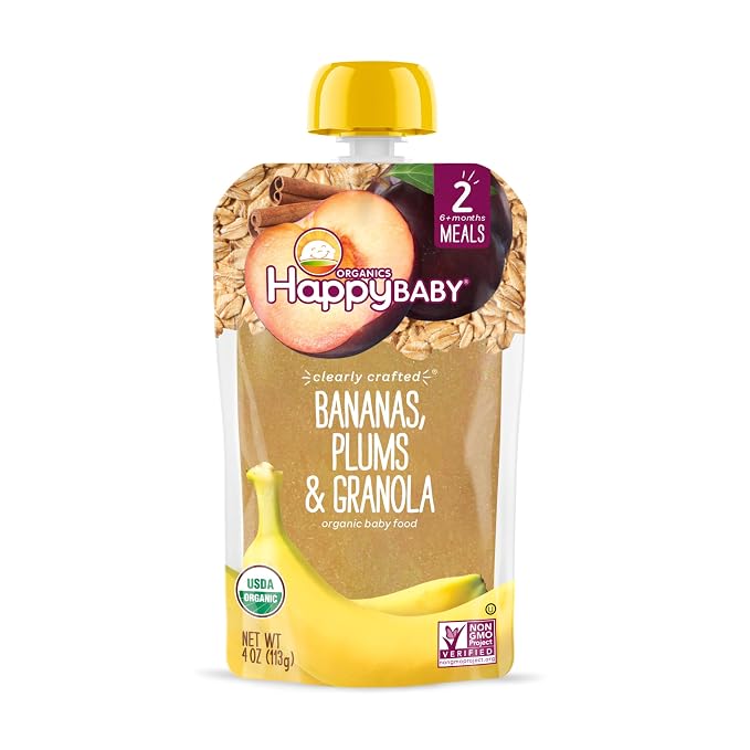 Happy Baby Organics Stage 2 Baby Food Pouches, Gluten Free, Vegan & Healthy - Image 5