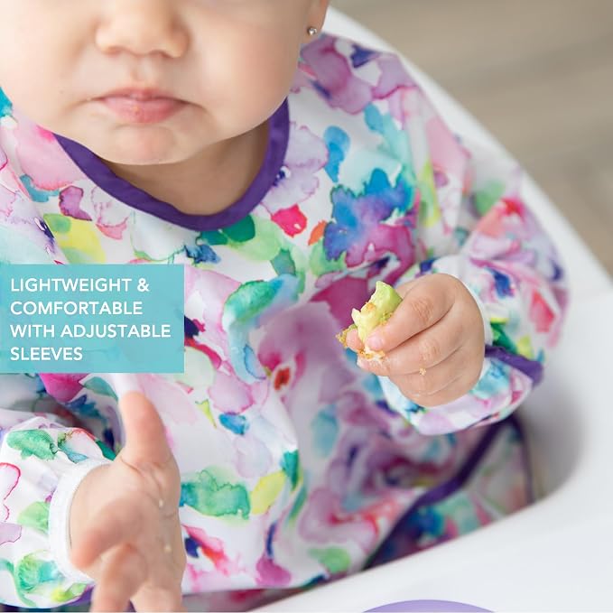Bumkins Sleeved Bib for Girl or Boy, Baby and Toddler for 6-24 Mos, Essential - Image 4