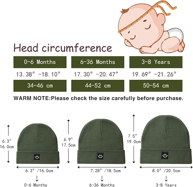 2Pack Baby Beanie Knit Toddler Hat - Image 6