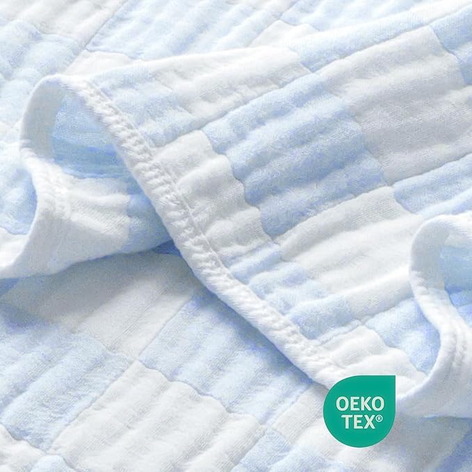 Muslin Baby Blankets for Boys Girls, 70% Cotton and 30% Rayon Blanket for - Image 2