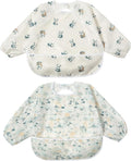 Little Dimsum Baby Bib with Pocket Waterproof Toddler Bibs Infant Feeding Bibs by LittleDimsum