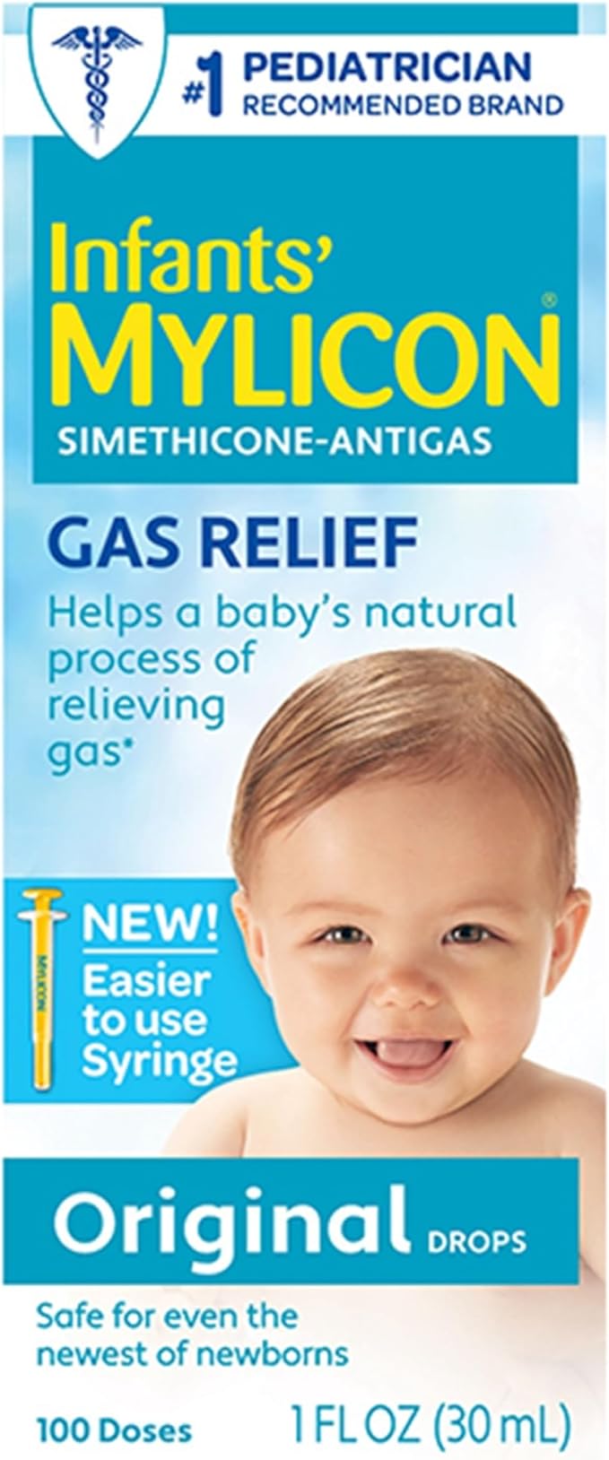 Mylicon Gas Relief Drops for Infants and Babies, Original Formula, 1 Fluid Ounce by Mylicon