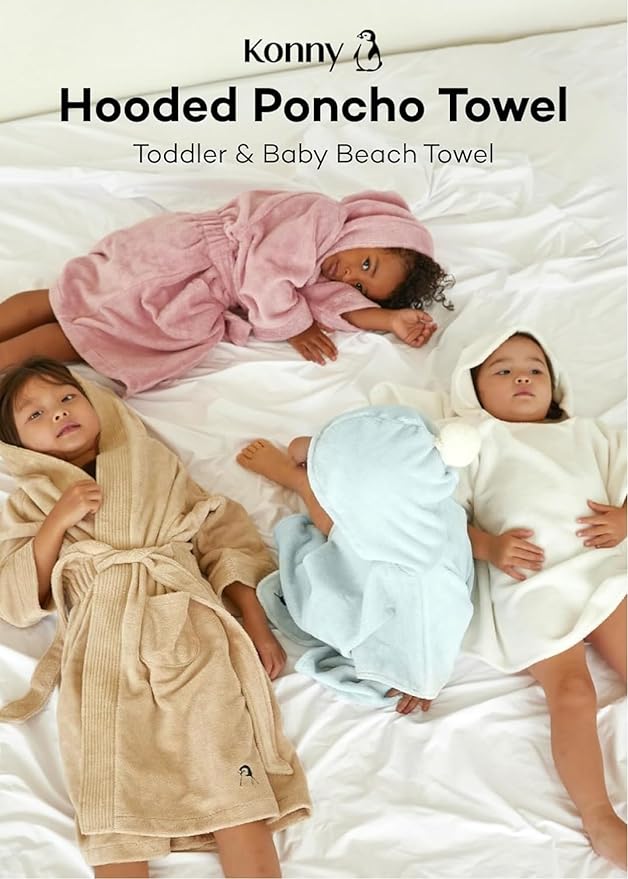 Konny Baby Hooded Towel Plush Thick & Cozy Soft-Touch Absorbent Rayon from - Image 6