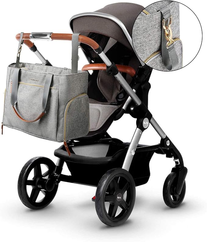 mommore Breast Pump Bag Diaper Tote Bag - Image 8