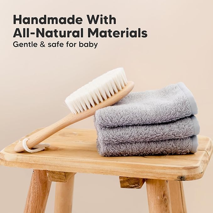 Wooden Baby Hair Brush - Image 4