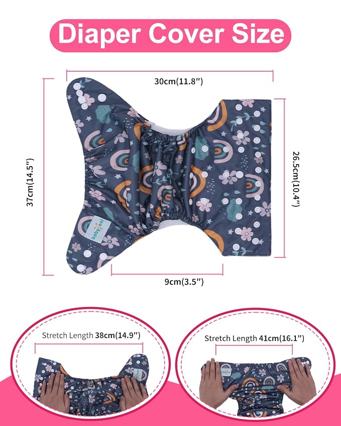 babygoal Cloth Diaper Covers 6 Pack - Image 3