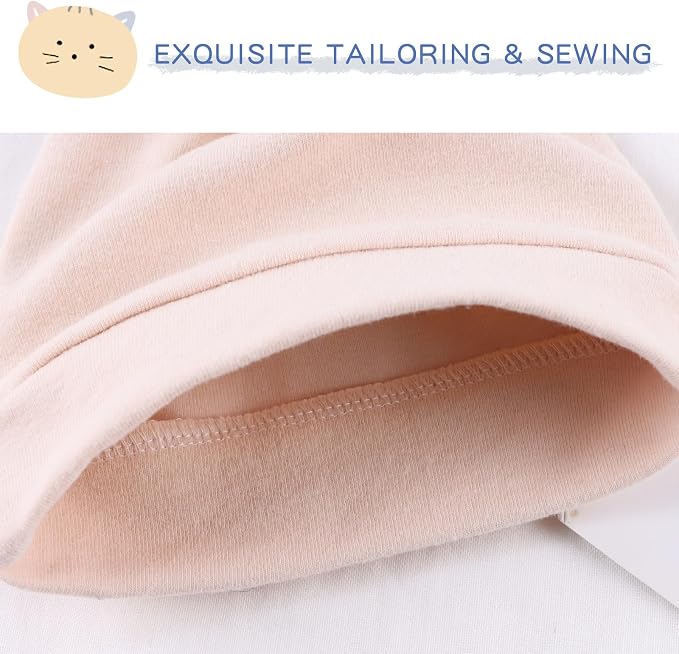 JANGANNSA Newborn Baby Hat Infant Baby Boys Beanie Top Knot Stretchy Hats - Image 4