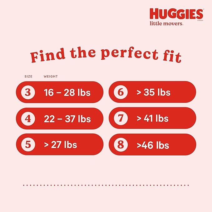Huggies Size 6 Diapers, Little Movers Baby Diapers, Size 6, Packaging May Vary - Image 2