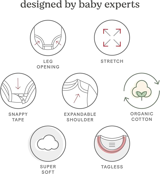HUGGIES Unisex-Baby 6-Pack Basic Bodysuit - Image 4