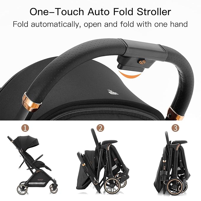 Gravity Folding Baby Stroller - Image 6