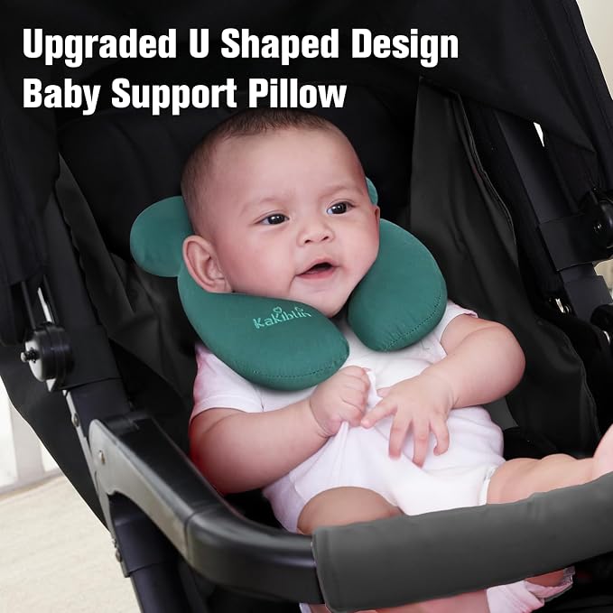 KAKIBLIN Baby Travel Pillow, Upgraded Baby Support Pillow - Image 3