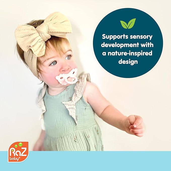RaZbaby Bear RaZbuddy w/RaZberry Teething Relief Pacifier – Soothes Sore Gums - Image 6