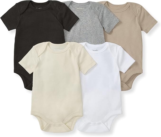 Burt's Bees Baby Organic Cotton Bodysuits – Baby Boy & Girl Short and Long by BurtsBeesBaby