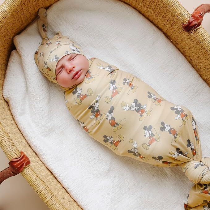 Copper Pearl Large Premium Knit Baby Swaddle Receiving Blanket Mickey Mouse - Image 7