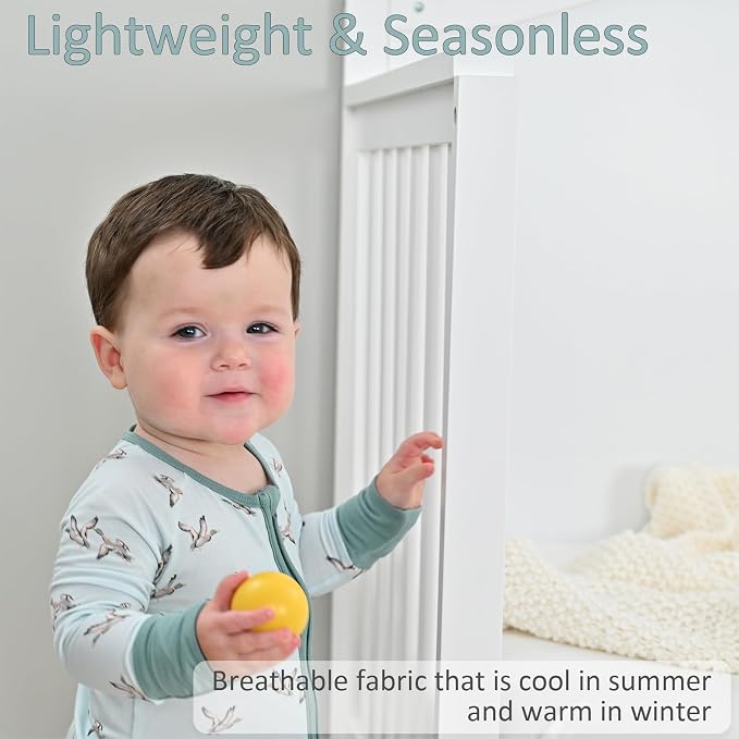 LollyBanks Baby Pajamas, 2-Way Zipper Romper, 95% Viscose Made from Bamboo and - Image 5