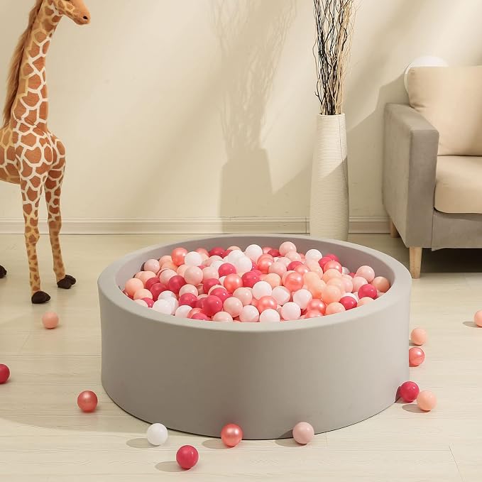 GOGOSO Ball Pits Balls for Toddlers Pack of 50 100 200 Plastics Shape Ball - Image 4