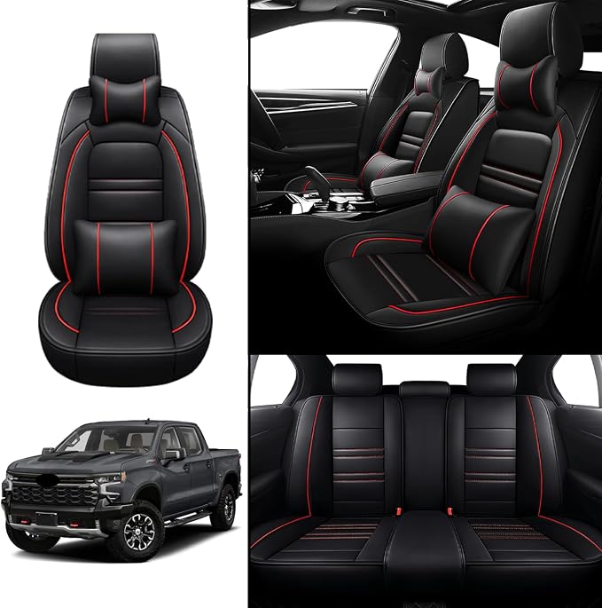 Car Seat Covers for Chevy Silverado 1500 2007-2025 | 5-Seats Seat Covers - Image 2