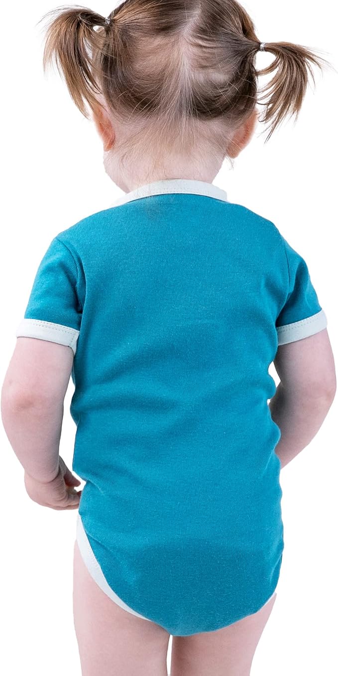 Lazy One Cute Unisex Baby Bodysuit, Cute Animal Designs, 6-18 Months - Image 4
