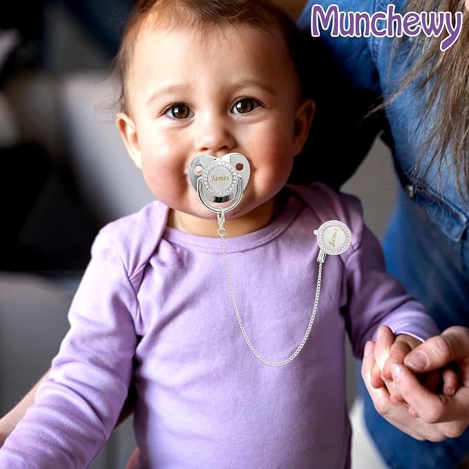 Personalized Pacifier and Pacifier Clip - Image 2