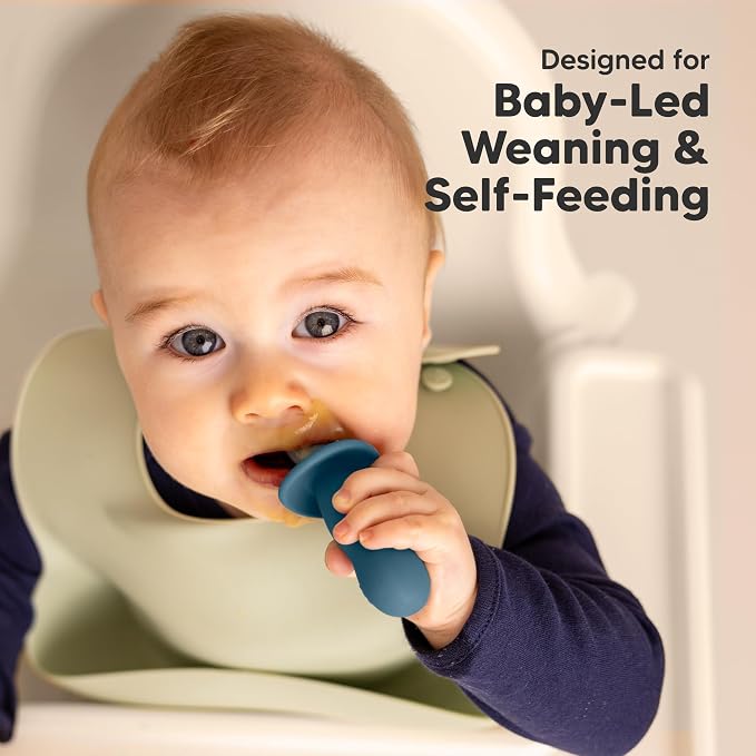 KeaBabies 4-Pack Silicone Baby Spoons and Forks Set - Image 7