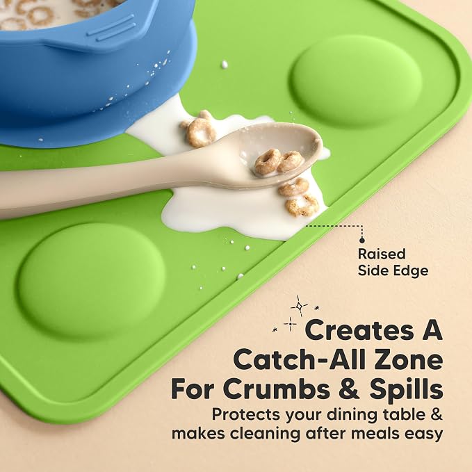 KeaBabies 2-Pack Silicone Placemats - Image 5
