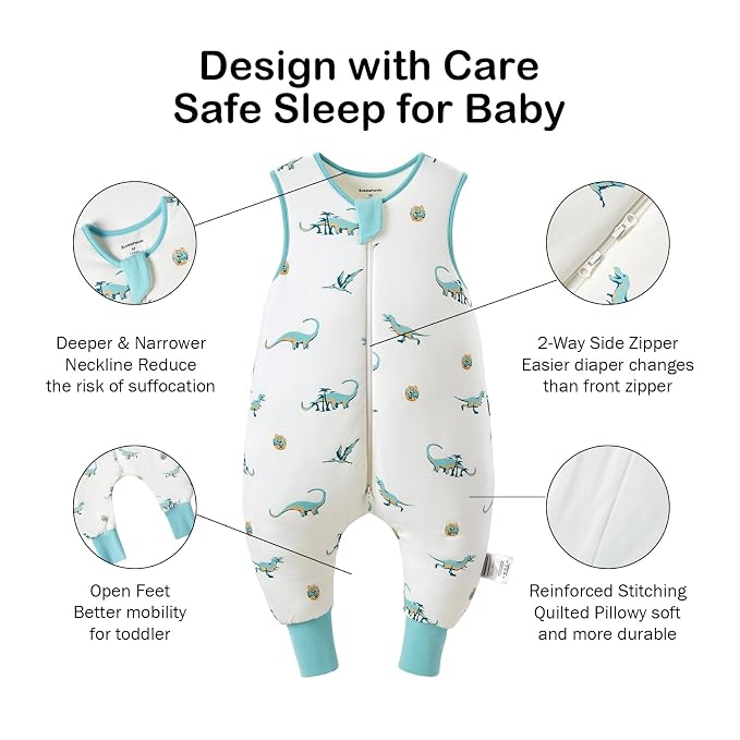 BubblePanda Rayon Made from Bamboo Toddler Sleep Sack - Image 3
