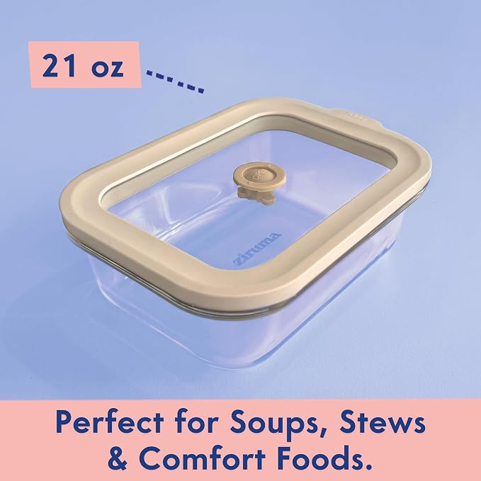 Ziruma Non-Toxic 2.6 Cup Glass Food Storage Containers - Image 6