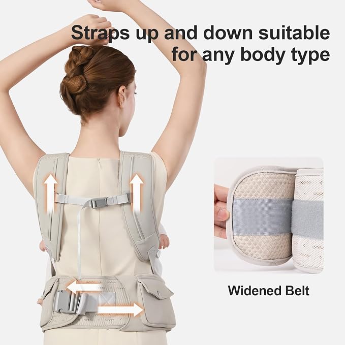 Baby Carrier with Hip Seat, 2-in-1 Forward-Facing Carry - Image 8