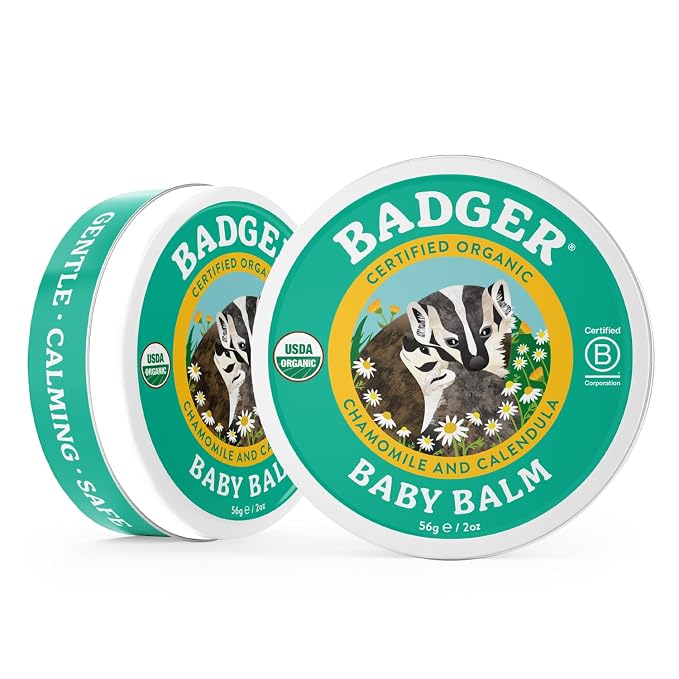 Badger - Baby Balm, Chamomile & Calendula, Certified Organic Baby Balm - Image 4