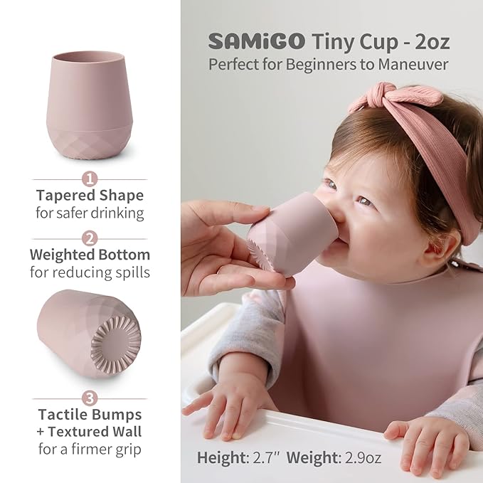 SAMiGO Silicone Baby Feeding Set, Baby Led Weaning Supplies, Suction Bowl Plate - Image 5