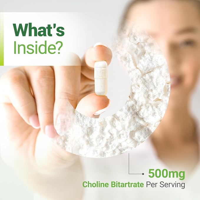 Nested Naturals Choline Bitartrate 500mg - Image 3