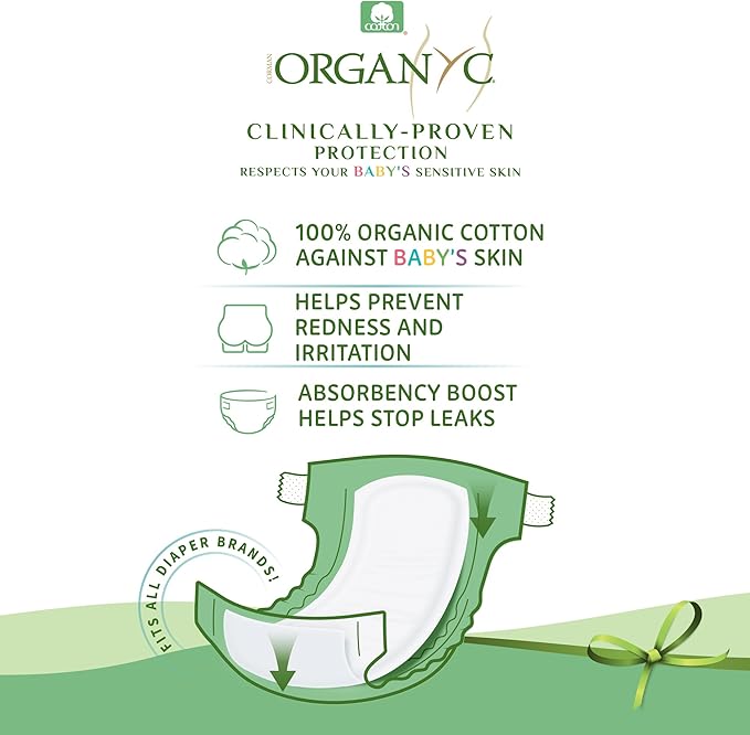 Organyc 100% Certified Organic Cotton Baby Diaper Liner - Image 2