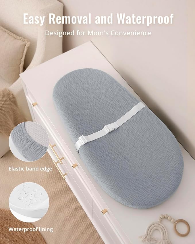 Blissful Diary Muslin Baby Changing Pad - Image 3