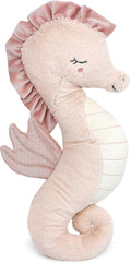 MON AMI Pink Seahorse Shaped Decor Pillow – 18x8”, Decorative Accent Throw by MonAmi