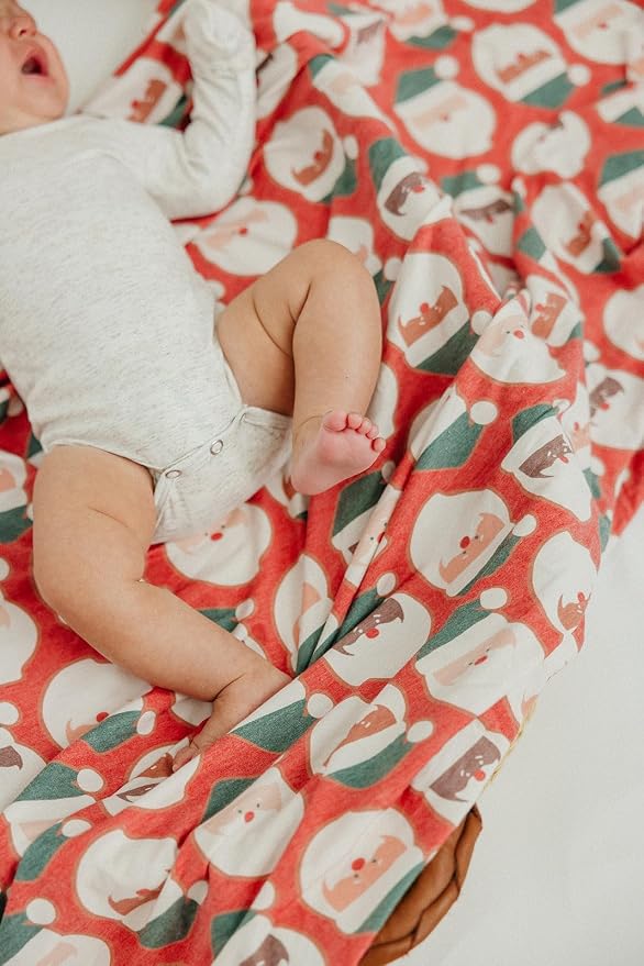 Copper Pearl Large Premium Knit Baby Swaddle Receiving Blanket Claus - Image 3