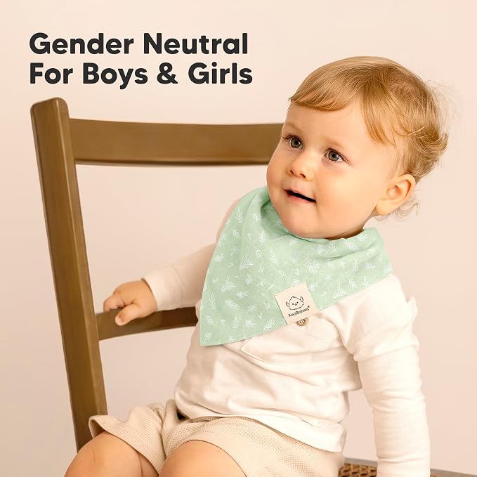 8-Pack Muslin Baby Bibs for Boys, Girls - Image 6