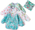 5 Pcs Long Sleeved Baby Toddler Bibs Waterproof Sleeved Bib 3-24 Months by HaimoBurg