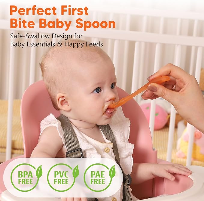 Silicone Baby Spoons 2-Pack - Image 2
