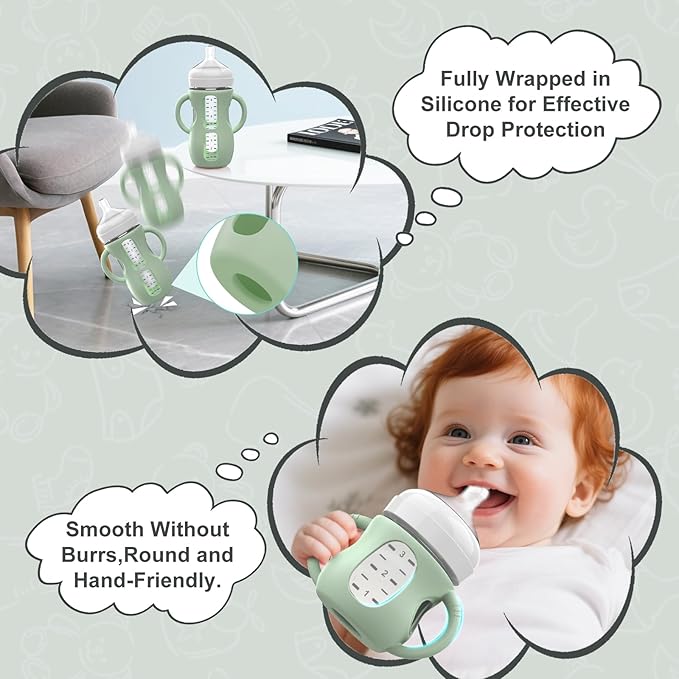 3PCS Philips Avent Glass Bottle Silicone Sleeves - Image 4