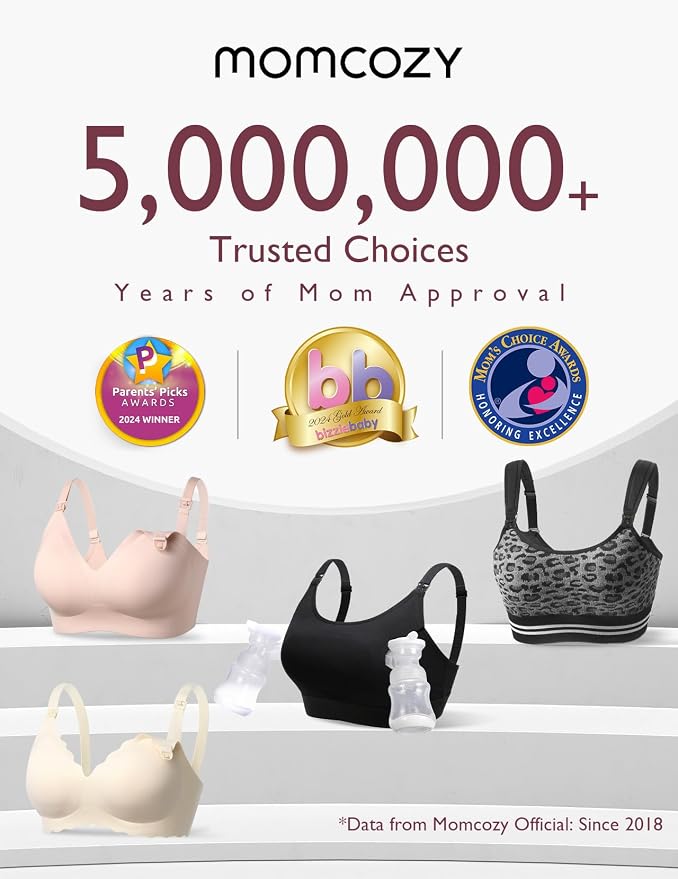 Momcozy Pumping Bra Hands Free | Seamless Nursing Bras - Image 7