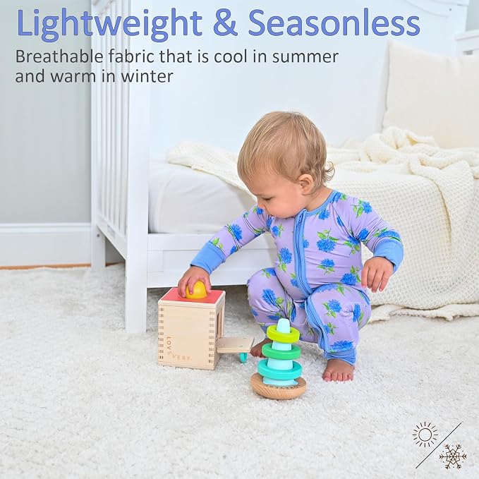 LollyBanks Baby Pajamas, 2-Way Zipper Romper, 95% Viscose Made from Bamboo and - Image 4