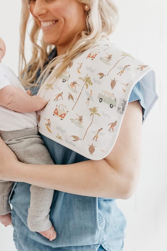 Copper Pearl Baby Burp Cloth Large 21''x10'' Size Premium Absorbent Triple - Image 3