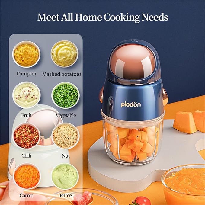 Baby Food Maker Mini Cute and Small Food Processor Puree Blender Grinder - Image 5