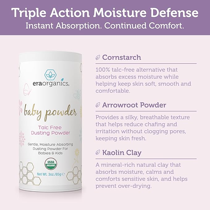 Era Organics Talc-Free Organic Baby Powder - Image 3