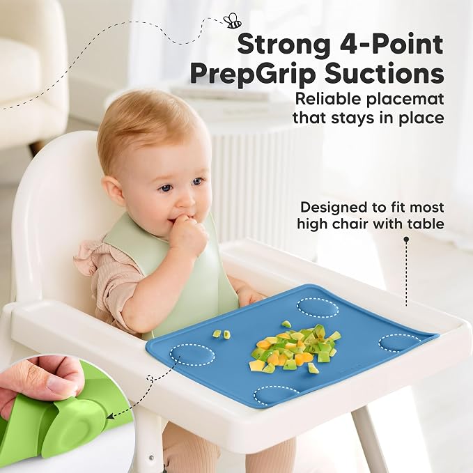 KeaBabies 2-Pack Silicone Placemats - Image 4