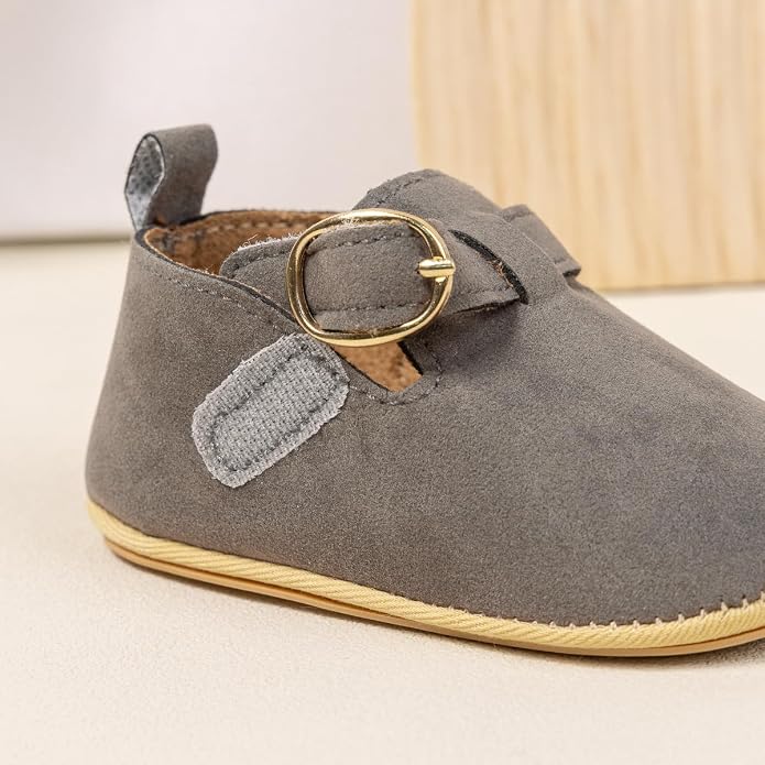 Baby Unisex Warm Snow Boots Newborn Leather Fur Lace Up Ankle Anti-Slip Rubber - Image 5