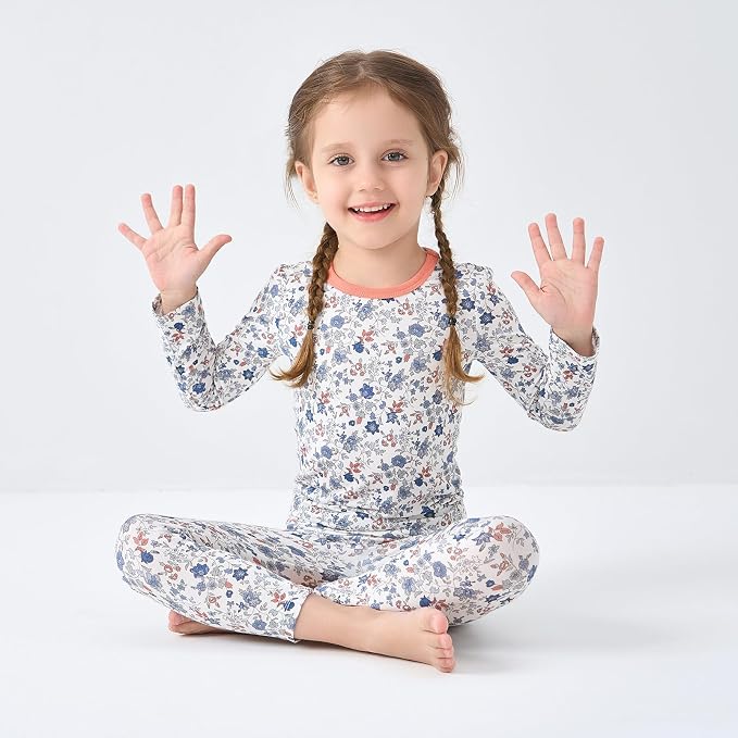 pureborn Baby Toddler Kids Viscose from Bamboo Pajamas Set Pjs 2pcs 18M-8Y - Image 3