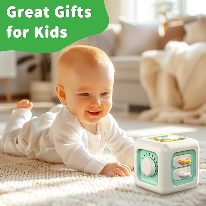 Busy Cube Toy, Sensory Toys for Toddlers 1-3, Baby Car Seat Toys 12-18 Months - Image 6